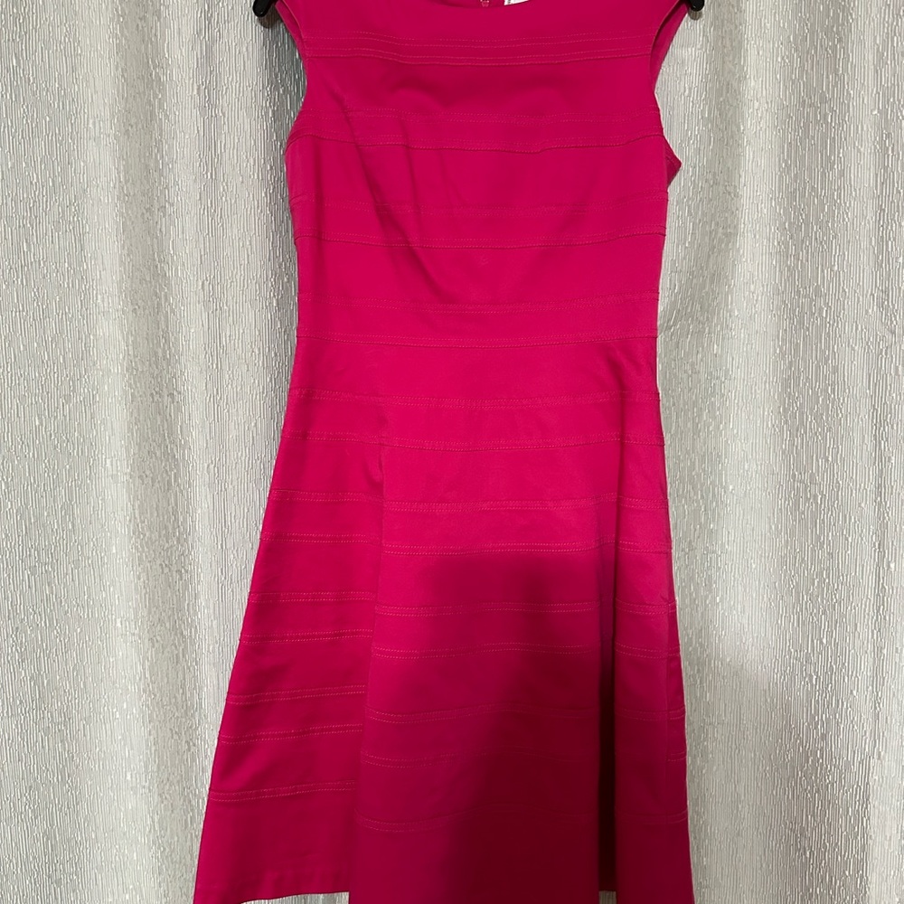 Calvin Klein Vibrant Pink Midi Dress